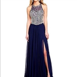 Navy Blue Prom Dress